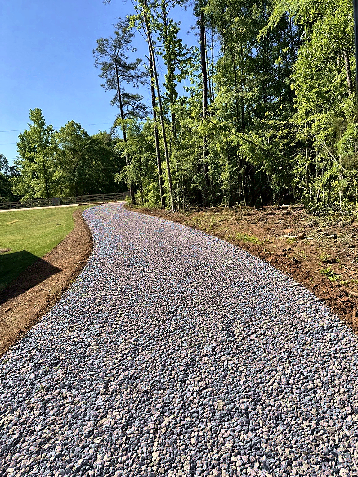 Cleared access and site preparation work by Landco Development LLC