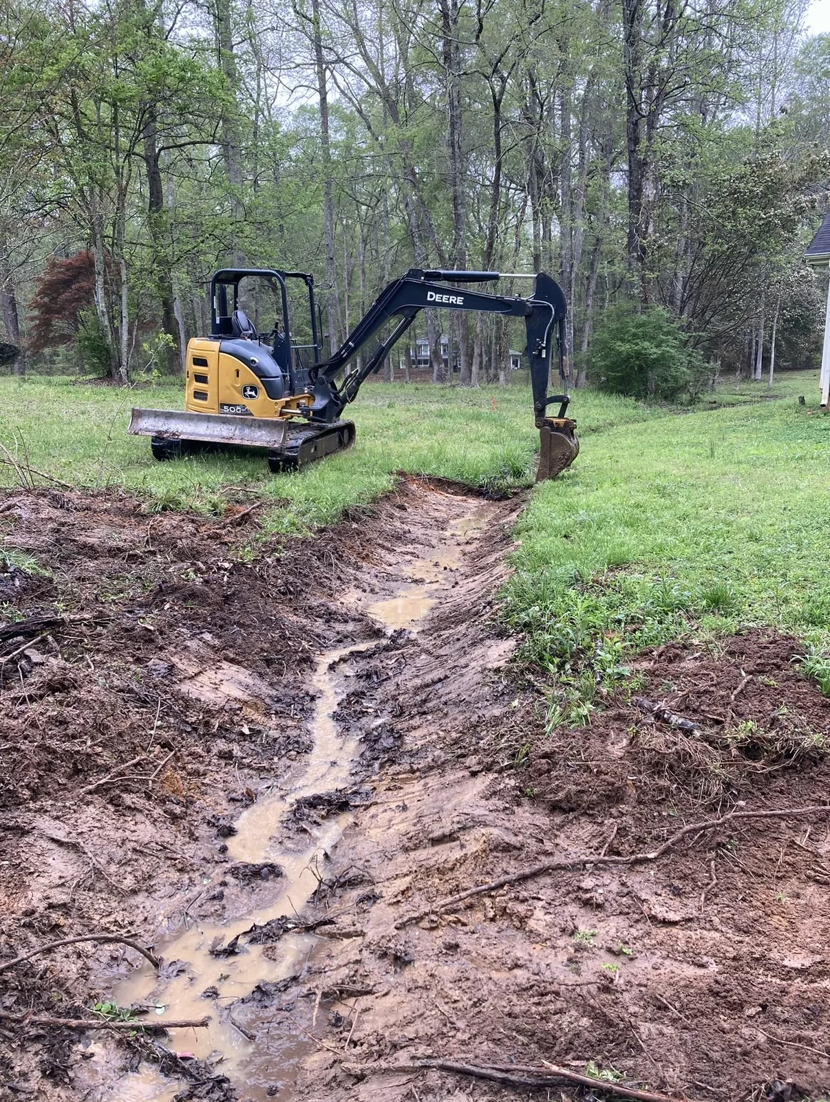 Excavation and drainage installation